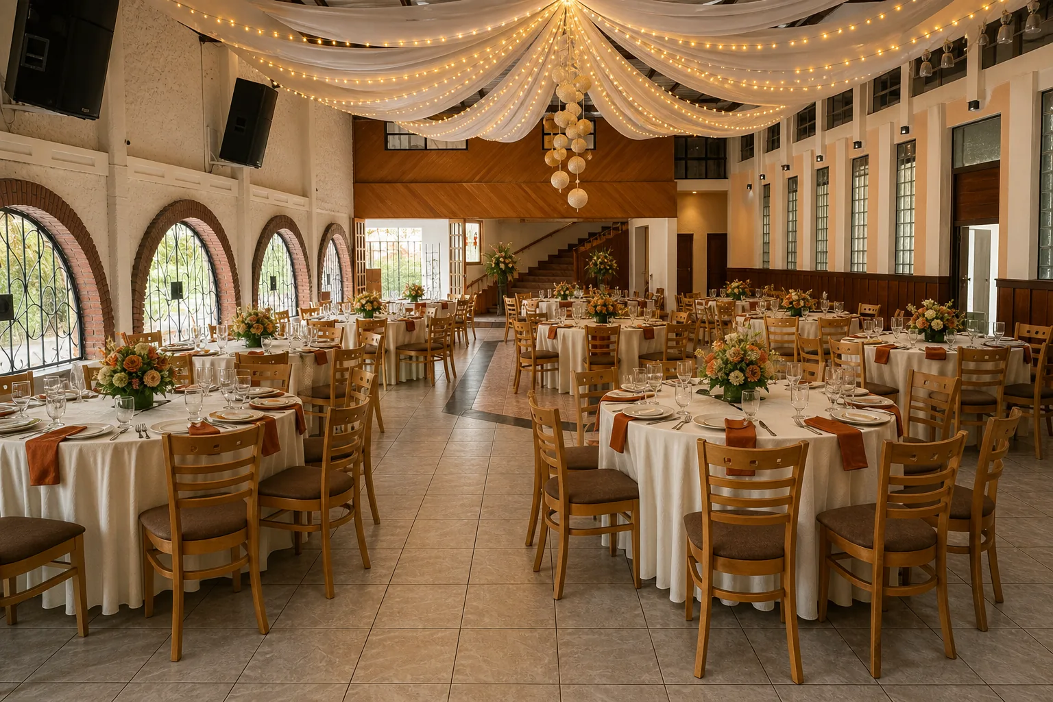 Salón Arnay preparado para un evento